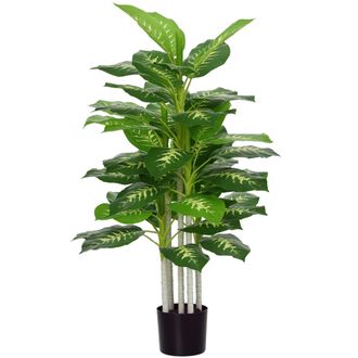 OEM Aglaonema Artificial Planta Sint&eacute;tica De 120 Cm Con 53 Hojas Decoraci&oacute;n Para Hogar Oficina Verde