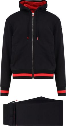 Kiton Cotton Jumpsuit With Contrasting Trims