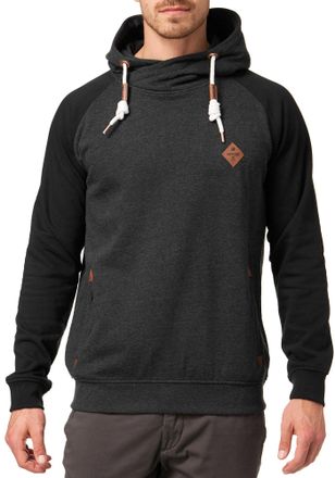 Indicode Kapuzensweatshirt INDICODE INMarybank, Herren, Gr. XXL, grau (charcoal mix), Sweatware, Obermaterial: 60% Baumwolle, 40% Polyester, unifarben mit Farb