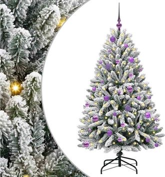 vidaXL Árbol de Navidad artificial Verde y 150 cm PVC y Metal vidaXL