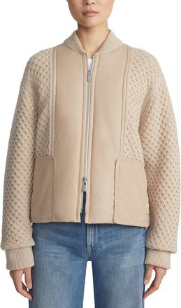 Lafayette 148 New York Reversible Knit Bomber