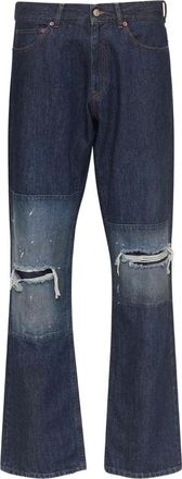 Maison Margiela Hombre, Vaqueros, Azul, Talla: W30