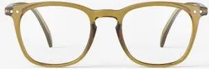 Izipizi E 49mm Trapeze Reading Glasses in Golden Green at Nordstrom, Size +3.00