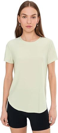 Beyond Yoga Featherweight On The Down Low T-Shirts Womens Clothing Airy Green Heather : XS, Polyester/Spandex