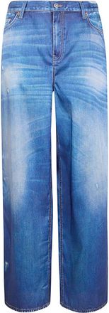 Golden Goose Journey Boyfriend Denim Pants With Print