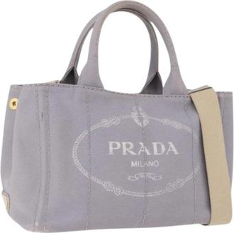 Prada Pre-owned Vintage Tote Bag - Dames - Vintage Shopper - Grijs - ONE Size - Vintage