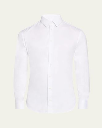 Giorgio Armani Mens Solid Sport Shirt