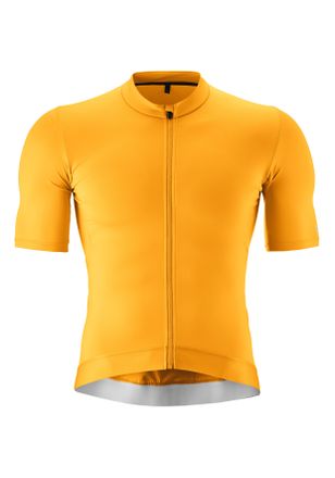Gonso Radtrikot GONSO Road Jersey M, Herren, Gr. L, gold (goldfarben), 84% Polyester, 16% Elasthan, Rundhals, Trikots Radtrikot, Herren Fahrradtrikot kurzar