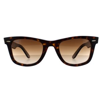Ray-Ban Rectangle Havana Brown Gradient Sunglasses