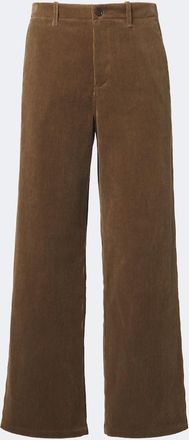 Jil Sander Pantalones anchos de pana de algod&oacute;n