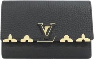 Louis Vuitton Pre-owned Wallets, male, Black, Size: ONE SIZE Pre-owned Capucines Taurillon Wallet