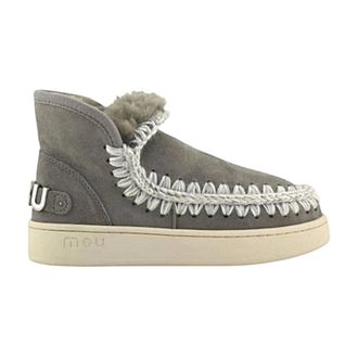 Mou Winter Boots, female, Gray, Size: 7 US Mini Eskimo Platform Boot