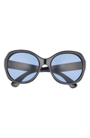Ray-Ban 57mm Round Sunglasses in Black at Nordstrom Rack