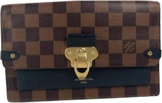 Louis Vuitton Pre-owned Vintage Damier Schoudertas - Dames - Vintage Clutch - Bruin - ONE Size - Leer - Vintage