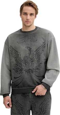 Diesel S-Aron Sweatshirt - Heren - Sweatshirts - Grijs - 2XL - Polyester - Hoodies & sweatvesten