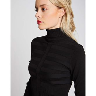 Morgan Trui in fijn tricot met rolkraag