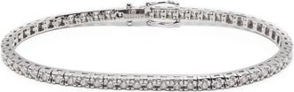 ROSEKEY Bracciale tennis in oro bianco 18 carati con diamanti - Argento