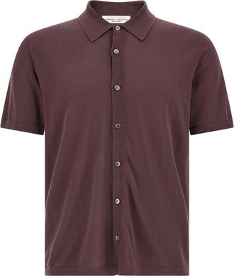 Roberto Collina Maroon Knitted Shirt