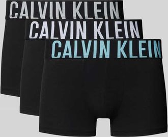 Calvin Klein Underwear Trunks im 3er-Pack mit elastischem Logo-Bund in Black, Gr&ouml;&szlig;e XXL