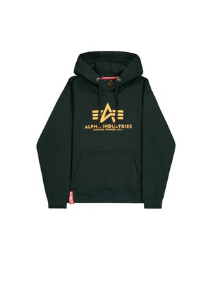 Alpha Industries Hoodie ALPHA INDUSTRIES Basic Hoodie BL, Herren, Gr. XXL, blau (schwarz petrol), Obermaterial: 80% Baumwolle, 20% Polyester, regular fit, Sweatshirts 
