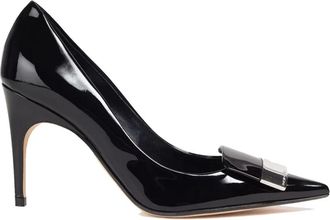 Sergio Rossi Pumps, female, Black, Size: 6 1/2 US Black Leather Pointed Toe Pumps