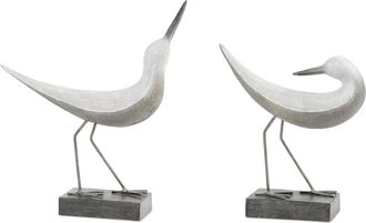 Melrose International Modern Sea Bird Figurine (Set of 2) - White