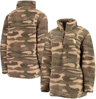 G-III Sports by Carl Banks Womens G-III Sports by Carl Banks Camo Seattle Kraken Sherpa Quarter-Zip Jacket at Nordstrom, Size Small