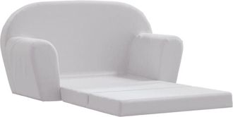 vidaXL Sillón desplegable para niños gris claro Vidaxl