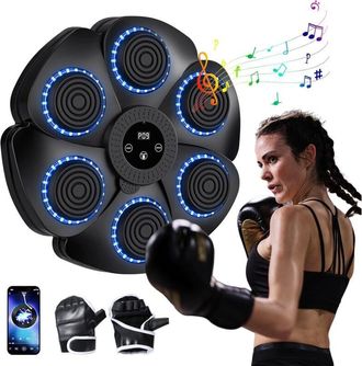 OEM M&aacute;quina De Boxeo Musical, Nueva M&aacute;quina De Boxeo Inteligente Montada En La Pared 2024, Bluetooth Con Guantes De Boxeo Para Adultos Y Ni&ntilde;os, 9 Velocida