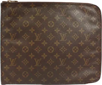 Louis Vuitton Brown Monogram Monogram Clutch Bag (Pre-Owned)