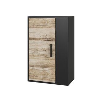 Vicco Estanter&iacute;a De Pared Berno, Roble Negro/arena, 50.1 X 78.4 Cm Con 2 Compartimentos, Vicco