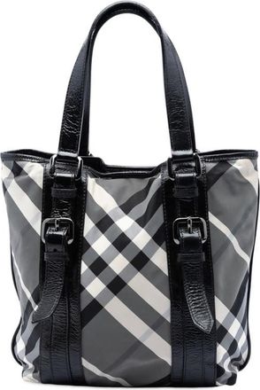 Burberry Pre-owned Burberry Small Beat Check Nylon Victoria Tote Ladies WRNQZBXWGX5MA0NY