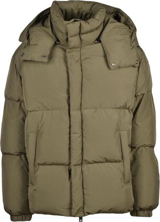Diesel Military Green Nylon Down Jacket