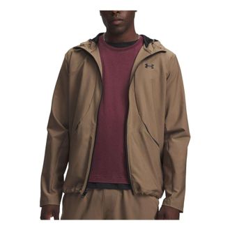 Under Armour UA Unstoppable Woven Jacket Asia Sizing Desert Taupe Black 6014621-219