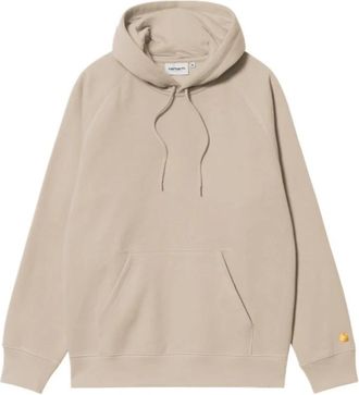 Carhartt Work in Progress Hooded Chase Sweat - Heren - Hoodies - Beige - S - Katoen - Hoodies & sweatvesten
