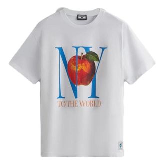 Kith New York To The World Vintage Tee White KHM031268-101