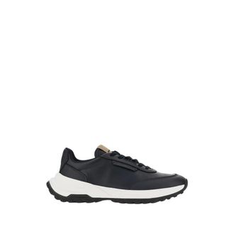 Emporio Armani Capsule Sneakers - Heren - Sneakers - Blauw - 41 EU - Leer - Schoenen