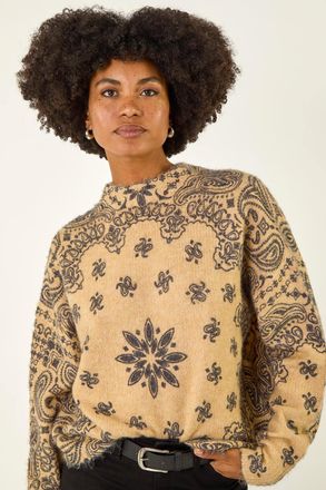 Roman Abstract Floral Knit Jumper