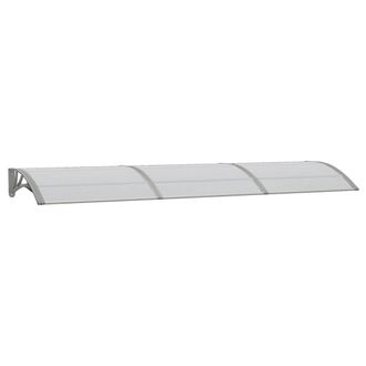 vidaXL Tettoia Per Porta Grigia 300x75 Cm In Policarbonato - Vidaxl