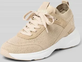 Guess Sneaker mit Logo-Detail Modell Mildrid in Beige, Gr&ouml;&szlig;e 36