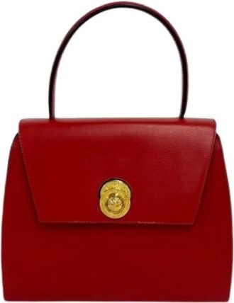 Celine Pre-owned Leren Handtas - Dames - Vintage Handtas - Rood - ONE Size - Leer - Vintage