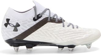 Under Armour Mens Clone Magnetic Astro Turf Football Boots in.White - Size UK 11.5