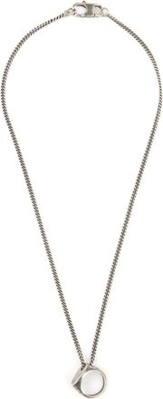 Maison Margiela Collana con grafica numerica - Argento