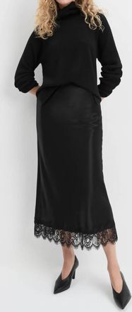 Favorite Daughter Womens The Lacy Favorite Skirt In Black