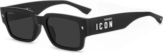 Dsquared2 Icon New Generation Zonnebril - Heren - Zonnebrillen - Zwart - 53 MM - Accessoires