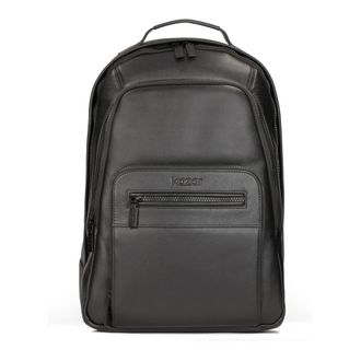 Kazar Tassen, Heren, Zwart, ONE Size, Leer, Grote leren rugzak voor mannen