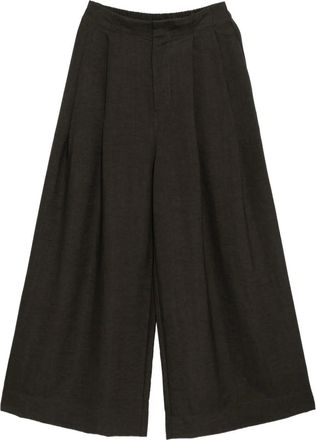 Bambah Pantaloni con pieghe - Marrone