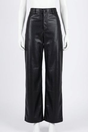Z Supply Rilynn Faux Leather Pants In Black