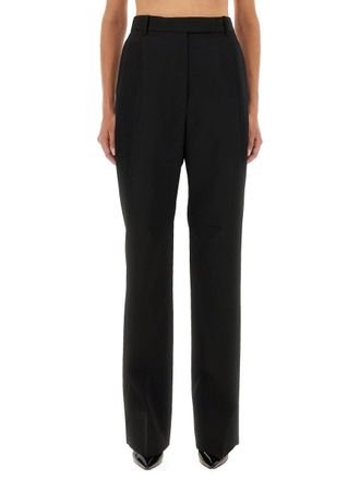 Tom Ford Pleated Wool Trousers - Black