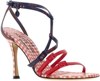 Loewe Multicolor Printed Leather Heels